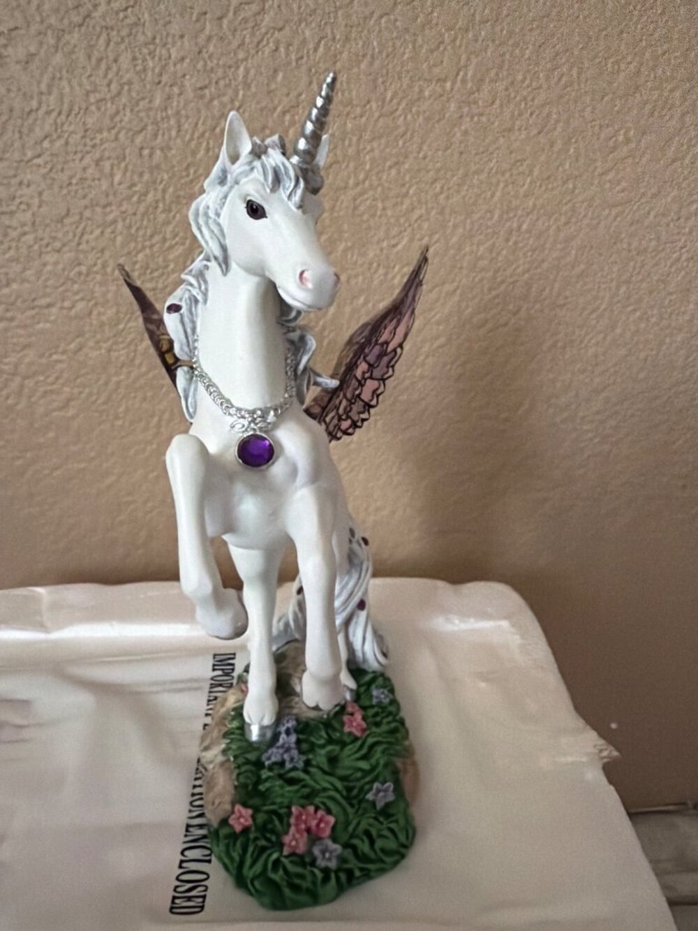 Hamilton Collection Jeweled Reflections Amethyst Splendor Unicorn w/Box & COA - Picture 10 of 16